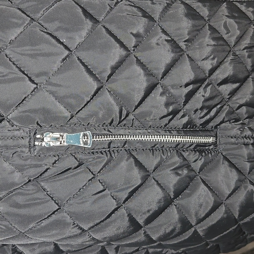 LAST CHANCE!  Calvin Klein Women's Quilted Black Hooded Jacket - Picture 10 of 16